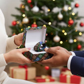 Farbenfrohe Abstrakte Poinsettia Blume, Urlaub Krawatte