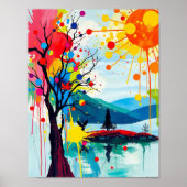 Farbenfrohe Abstrakte Poster (Vorne)