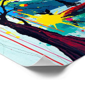 Farbenfrohe Abstrakte Poster (Ecke)