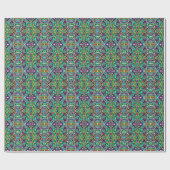Farbenfrohe Abstrakte Psychedelic Kaleidoskop-Must Geschenkpapier (Flach)