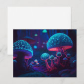 Farbenfrohe Abstrakte Psychedelic Mushroom Postkarte (Vorne/Hinten)