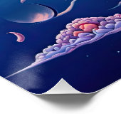 Farbenfrohe Abstrakte Psychedelic Seeing Eye Spiri Poster (Ecke)