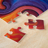 Farbenfrohe Abstrakte Psychedelic Seeing Eye Spiri Puzzle (Seite)