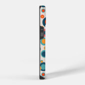 Farbenfrohe abstrakte Punkte iPhone Hülle (Rechte Seite)