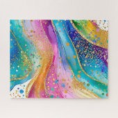 Farbenfrohe Abstrakte Puzzle-Design Puzzle (Horizontal)