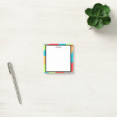 Farbenfrohe abstrakte Rahmen-Notizzettel Post-it Klebezettel (Büro)