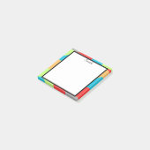 Farbenfrohe abstrakte Rahmen-Notizzettel Post-it Klebezettel (angewinkelt)