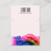Farbenfrohe Abstrakte Regenbogenschmuck Visitenkarte (Vorderseite)
