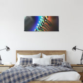 farbenfrohe abstrakte Regenbogenspirale Makrofotog Leinwanddruck (Insitu (Schlafzimmer))