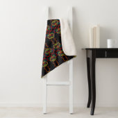 Farbenfrohe abstrakte Ringe Decke Sherpadecke (Beispiel)