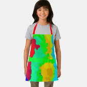 Farbenfrohe, Abstrakte rote Farbe Cool Schürze (Insitu)