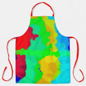 Farbenfrohe, Abstrakte rote Farbe Cool Schürze (Vorderseite)