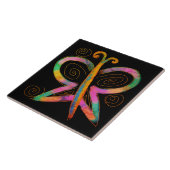 Farbenfrohe Abstrakte Schmetterlingsbilder Fliese (Seite)