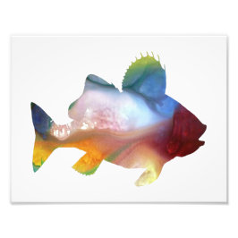 Farbenfrohe abstrakte Silhouette Fotodruck