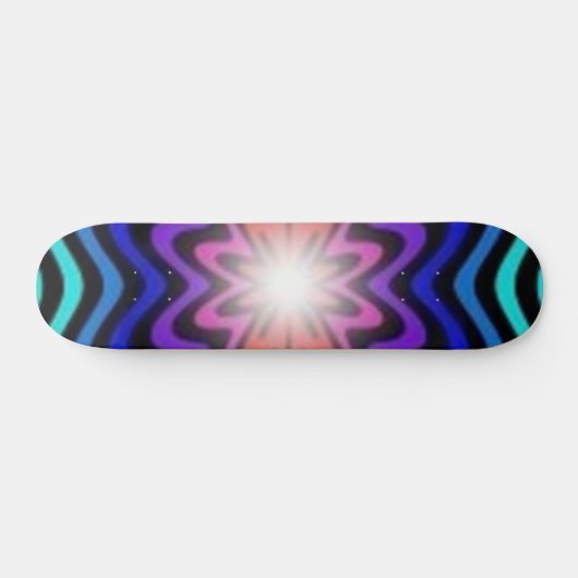 Farbenfrohe Abstrakte Skateboard (Horizontal)