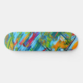 Farbenfrohe Abstrakte Skateboard (Horizontal)
