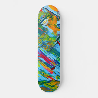 Farbenfrohe Abstrakte Skateboard