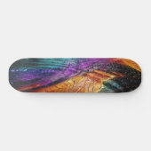 Farbenfrohe Abstrakte Skateboard (Horizontal)