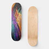 Farbenfrohe Abstrakte Skateboard (Vorderseite)