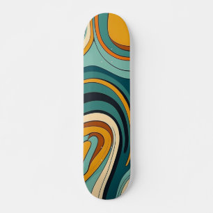 Farbenfrohe Abstrakte Skateboardgestaltung Skateboard