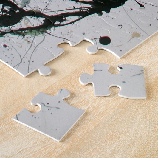 Farbenfrohe Abstrakte Spritzer Gemälde Jigsaw Puzz Puzzle (Seite)