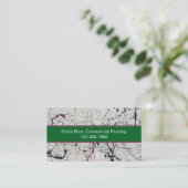 Farbenfrohe Abstrakte Spritzer Malen Business Card Visitenkarte (Stehend Vorderseite)