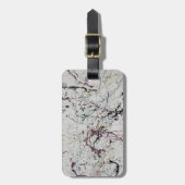 Farbenfrohe Abstrakte Spritzer-Malerei Gepäckmarke Gepäckanhänger (Vorderseite vertikal)