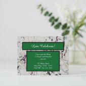 Farbenfrohe Abstrakte Spritzer Malerei Postkarte (Stehend Vorderseite)