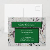 Farbenfrohe Abstrakte Spritzer Malerei Postkarte (Vorne/Hinten)