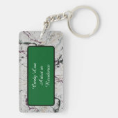 Farbenfrohe Abstrakte Spritzer Malerei Schlüsselan Schlüsselanhänger (Rückseite)