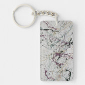 Farbenfrohe Abstrakte Spritzer Malerei Schlüsselan Schlüsselanhänger (Vorderseite)