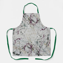 Farbenfrohe Abstrakte Spritzer Malerei Schürze