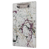 Farbenfrohe Abstrakte Spritzer-Malerei Zwischenabl Klemmbrett (Links)