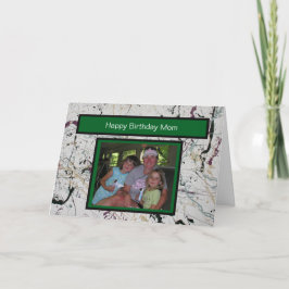 Farbenfrohe abstrakte Spritzer zum Geburtstag oder Karte