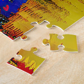 Farbenfrohe Abstrakte Stickerei Puzzle (Seite)