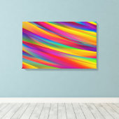 Farbenfrohe Abstrakte Strahlung Leinwanddruck (Insitu (Holzboden))