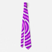 Farbenfrohe Abstrakte Streifenmuster Krawatte (Rückseite)
