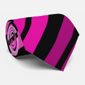 Farbenfrohe Abstrakte Streifenmuster Krawatte (Gerollt)