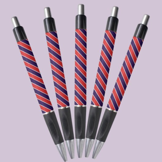 Farbenfrohe Abstrakte Streifenmuster Kugelschreiber