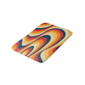 Farbenfrohe abstrakte Swirbelkonstruktion Badematte (Schrägansicht)