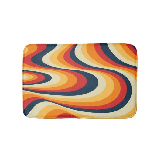 Farbenfrohe abstrakte Swirbelkonstruktion Badematte (Vorderseite)