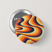 Farbenfrohe abstrakte Swirbelkonstruktion Button (Vorne & Hinten)