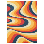 Farbenfrohe abstrakte Swirbelkonstruktion Klemmbrett (Rückseite)