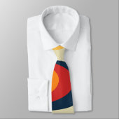 Farbenfrohe abstrakte Swirbelkonstruktion Krawatte (Gebunden)