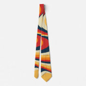 Farbenfrohe abstrakte Swirbelkonstruktion Krawatte (Rückseite)