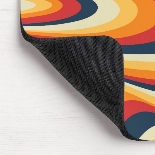 Farbenfrohe abstrakte Swirbelkonstruktion Mousepad (Ecke)