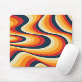 Farbenfrohe abstrakte Swirbelkonstruktion Mousepad (Mit Mouse)