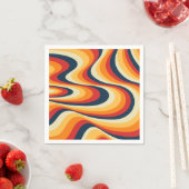 Farbenfrohe abstrakte Swirbelkonstruktion Serviette (Beispiel)