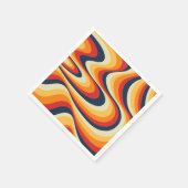 Farbenfrohe abstrakte Swirbelkonstruktion Serviette (Ecke)