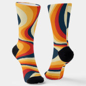 Farbenfrohe abstrakte Swirbelkonstruktion Socken (Gewinkelt)